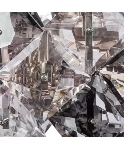 Candelabru Cristal Heja 5x E27 Argintiu