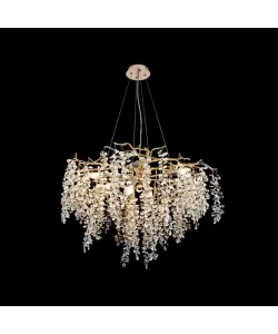 Candelabru Cristal Joaquin 8x E14 Auriu