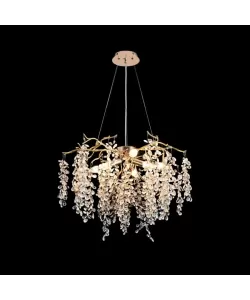 Candelabru Cristal Johnathan 6x E14 Auriu