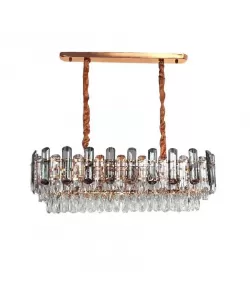 Candelabru Cristal Kaleb 8xE14 Auriu