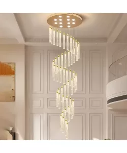 Candelabru Cristal LED Nomiki Auriu Candelabru Cristal LED Nomiki Auriu