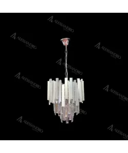 Candelabru Cristal Mateo 6x E14 Argintiu