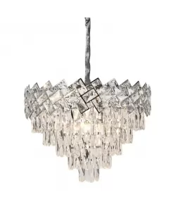 Candelabru Cristal Matthew 8 x E27 Argintiu