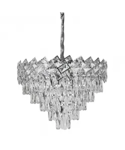 Candelabru Cristal Matthew 8 x E27 Argintiu