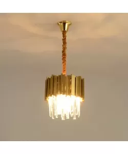 Candelabru Cristal Maxim 6x E14 Diametru 40cm Auriu