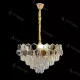 Candelabru Cristal Mehdi 8x E27 Auriu Negru Candelabru Cristal Mehdi 8x E27 Auriu Negru
