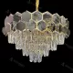 Candelabru Cristal Mehdi 8x E27 Auriu Negru Candelabru Cristal Mehdi 8x E27 Auriu Negru