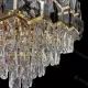 Candelabru Cristal Mehdi 8x E27 Auriu Negru Candelabru Cristal Mehdi 8x E27 Auriu Negru