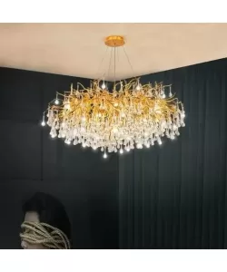 Candelabru Cristal Muhammad 10x G9 Diametru 80cm Auriu