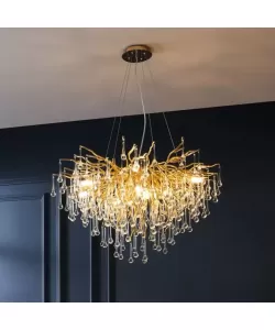 Candelabru Cristal Nathanael 7x G9 Auriu