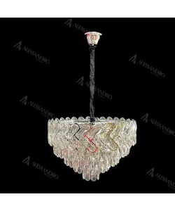 Candelabru Cristal Nebil 8x E27 Argintiu