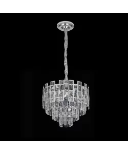 Candelabru Cristal Niklaus 4x E27 Argintiu