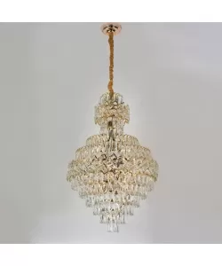 Candelabru Cristal Orlando 13x E27 Auriu