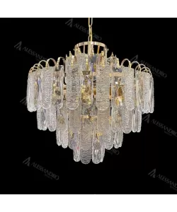 Candelabru Cristal Polat 5x E27 Auriu