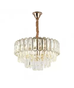 Candelabru Cristal Roberto 5x E27 Auriu