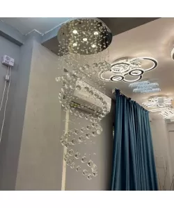 Candelabru Cristal Ronan 5x GU10 Argintiu