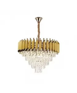 Candelabru Cristal Sam 7x E27 Auriu