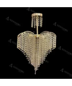 Candelabru Cristal Soner 4x E27 Auriu