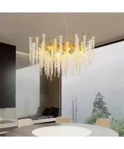 Candelabru Cristal Stephen 8x G9 Auriu