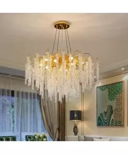 Candelabru Cristal Stephen 8x G9 Auriu