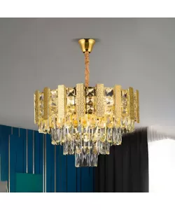 Candelabru Cristal Vicentiu 4XE27 Auriu Candelabru Cristal Vicentiu 4XE27 Auriu