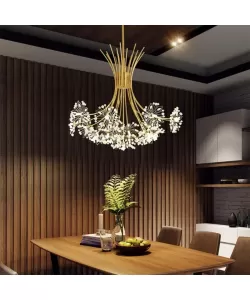 Candelabru Cristal Zetos 13XG4 Auriu Candelabru Cristal Zetos 13XG4 Auriu