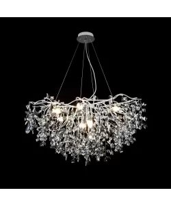 Candelabru cu Cristal Connan 6xE14 Alb