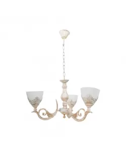 Lustra Helena 3x E27 Alb Auriu