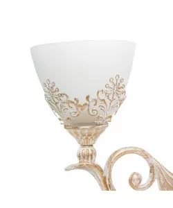 Lustra Helena 3x E27 Alb Auriu