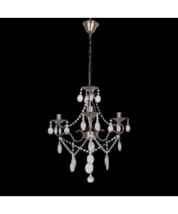 Candelabru Ilias, 3*E14, Bronz, Metal si Cristal