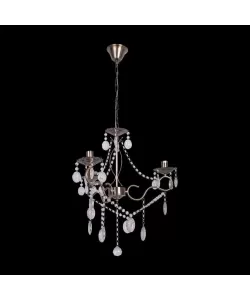 Candelabru Ilias, 3*E14, Bronz, Metal si Cristal