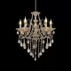 Candelabru Imperial 5*E14, Auriu, Metal si Cristal Candelabru Imperial 5*E14, Auriu, Metal si Cristal