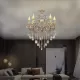 Candelabru Imperial 5*E14, Auriu, Metal si Cristal Candelabru Imperial 5*E14, Auriu, Metal si Cristal
