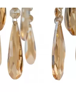 Candelabru Kelsi, 6*E27, Cristal, Auriu