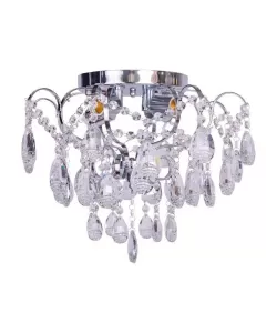 Candelabru Lapis, 4*E27, Crom, Metal si Cristal