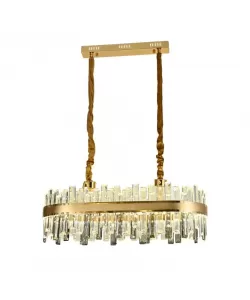 Candelabru LED Achim cu Telecomanda, 200W, Diametru 80cm, Auriu, Dimabil Candelabru LED Achim cu Telecomanda, 200W, Diametru 80cm, Auriu, Dimabil