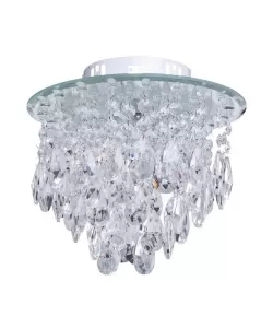 Candelabru LED Casimir, 36W, Crom, Metal si Cristal