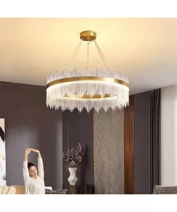 Candelabru LED cu Telecomanda Aurelio 133W Dimabil Auriu