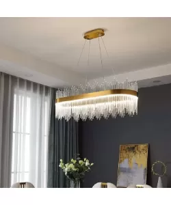 Candelabru LED cu Telecomanda Federico 105W Dimabil Auriu