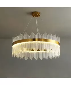 Candelabru LED cu Telecomanda Gonzalo 98W Dimabil Auriu