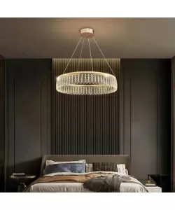 Candelabru LED cu Telecomanda Zareef 80W, Auriu