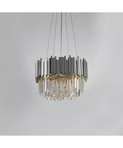 Candelabru Mantaneer 10x E27 Diametru 60cm Argintiu