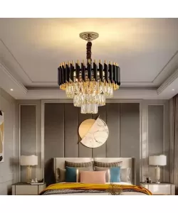 Candelabru Sahar 5x E14 Diametru 36cm Auriu Negru