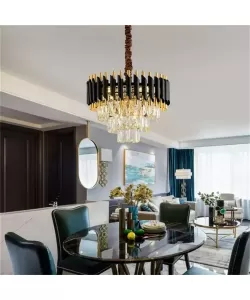 Candelabru Sahar 5x E14 Diametru 36cm Auriu Negru