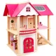 Casuta Papusi cu Mobilier Pink DollHouse Casuta Papusi cu Mobilier Pink DollHouse