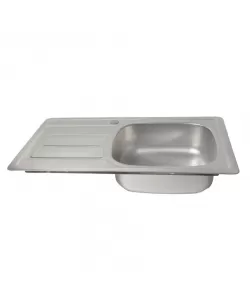 Chiuveta Bucatarie de Dreapta Inox 77x45cm Argintiu