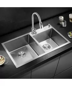 Chiuveta Bucatarie Inox 78x43 cm Argintiu