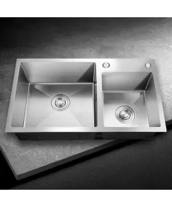 Chiuveta Bucatarie Inox 80x45 cm Argintiu