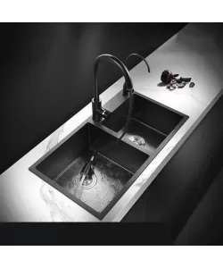 Chiuveta Bucatarie Inox 82x45 cm Gri Inchis