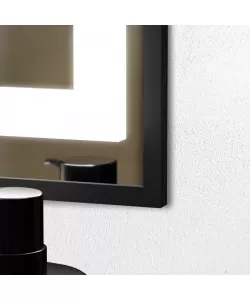 Oglinda LED Rama Neagra Senzor Incanto Sistem Dezaburire Ceas Rama Neagra 80x60 cm Colectia Marcello Funghi Oglinda LED Rama Neagra Senzor Incanto Sistem Dezaburire Ceas Rama Neagra 80x60 cm Colectia Marcello Funghi